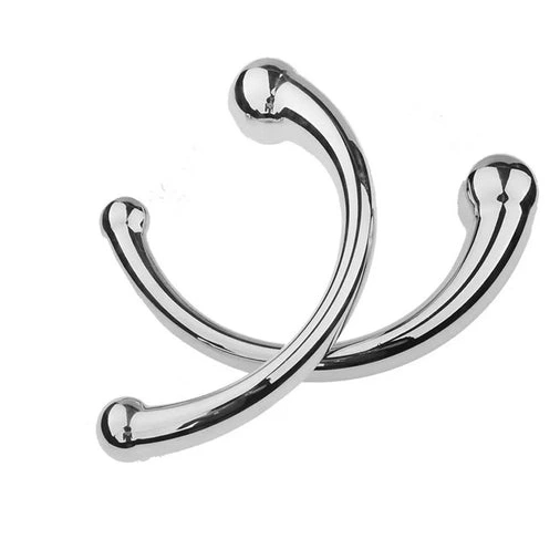 Stainless Ended Anal Hook Steel Elegant 5858 Double 0807
